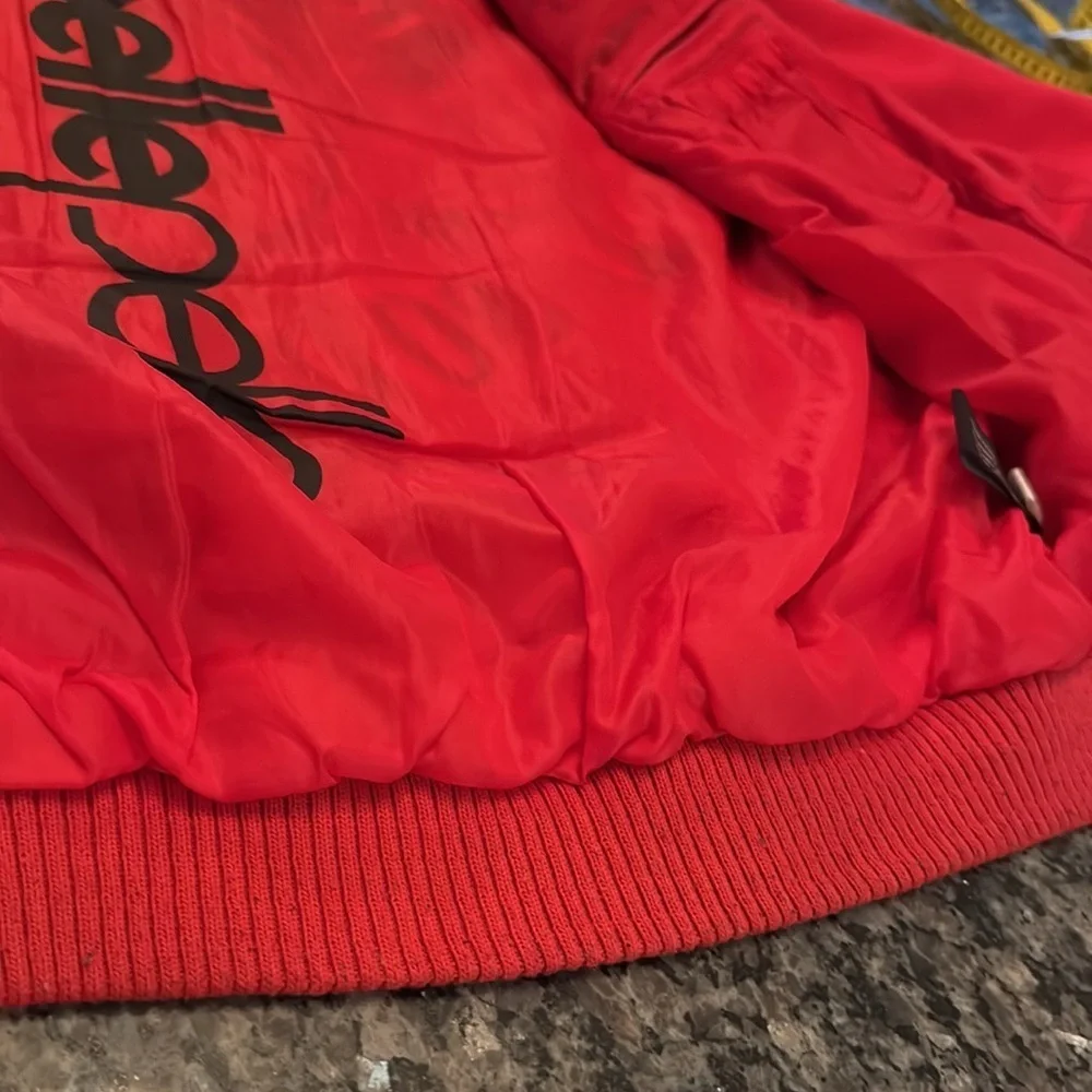 Pelle Pelle a club Red Jacket with Embroidered Design EUC 4XL